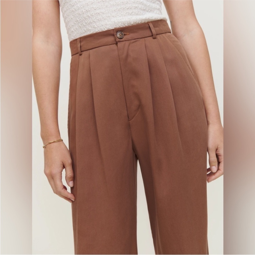 Reformation Mason Wide Leg Size 6 Burnt Orange Color - Picture 8 of 10